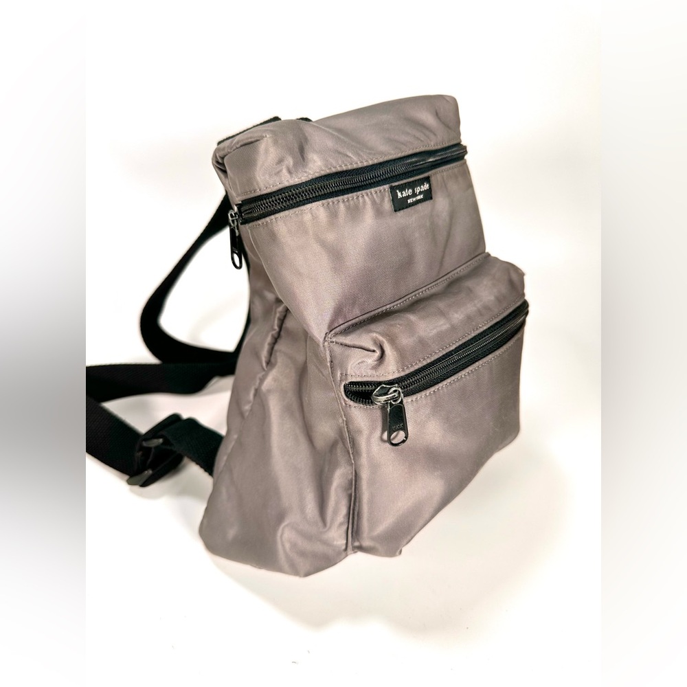 Kate Spade Mini Nylon Gray Backpack - Picture 3 of 14